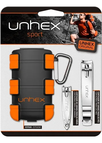 Kit de Manicura MERHEJE Unhex Sport 4 Piezas Funda + Cortauñas + Mosquetón