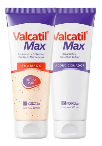 Combo Valcatil Max – Shampoo 300ml + Acondicionador 300ml