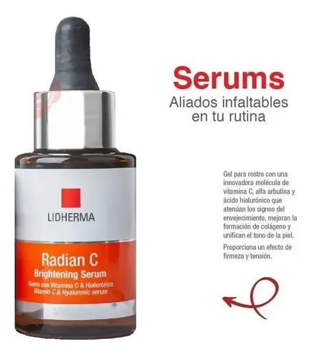Radian C Brightening Serum Vit C+ Hydrapore Loción Lidherma