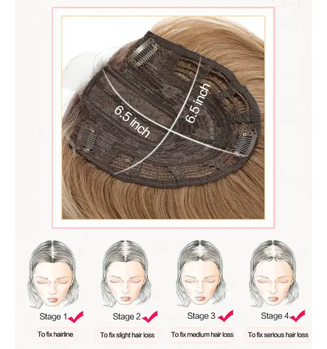 Toppers De Cabello 18 Para Mujeres Con Pelo Fino