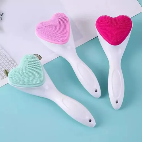 Cepillo Masajeador Limpiador Facial Silicona Manual