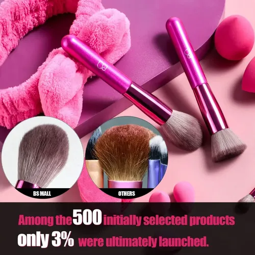 Kit De Brochas Maquillajes 30piezas Skincare Esponja Bs Mall Color Rosa