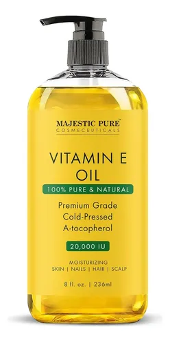 Majestic Pure Aceite De Vitamina E – 100% Puro Y Natural, 20