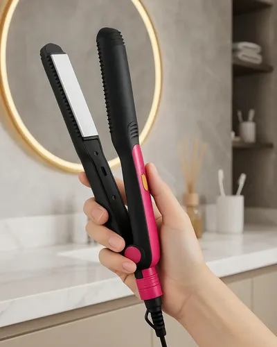 Plancha De Pelo Ajustable Cerámica Profesional Compacta