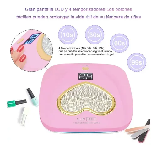 Lámpara Uv Led Cabina Uñas Semipermanentes City Girl 268w