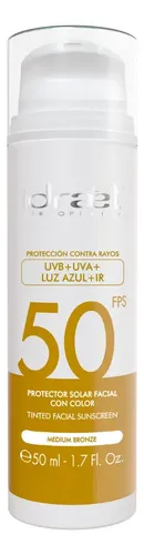 Protector Solar Facial Color Medium Bronze 50fps Idraet 50ml