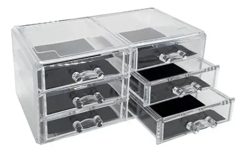 Organizador De Maquillaje De Acrílico Con 6 Cajones O01514