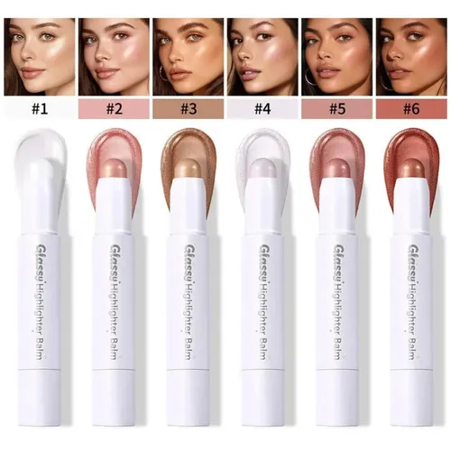 Highlighter En Barra: Brillo Glassy Duradero Y No Pegajoso
