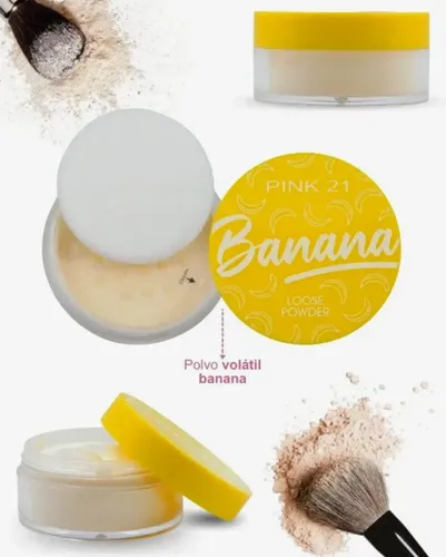 Polvo Volatil Banana Pink21 Loose Poowder Sellador Suelto