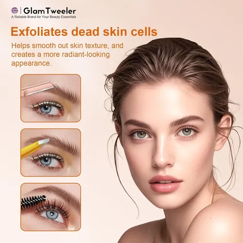 Kit De Cuchillas Para Rostro Y Cejas Glamtweeler Oro Rosa