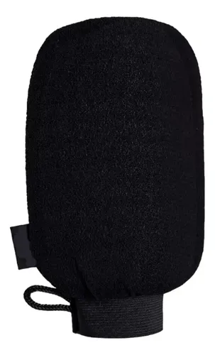 Guante Exfoliante Corporal Facial Piel Suave Negro Renkai