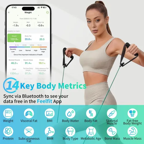 Báscula Inteligente Loftilla Digital De Grasa Corporal, Imc