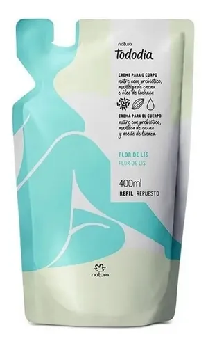 Crema para cuerpo Natura Tododia Hidratante Corporal Flor de Lis en sachet 400mL floral