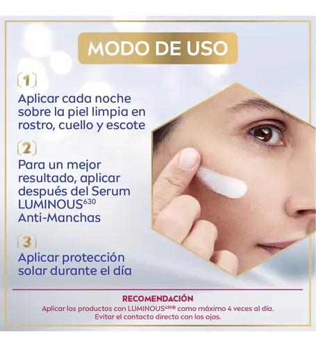 Crema Facial Antimanchas De Noche Nivea Luminous630 X 50 Ml