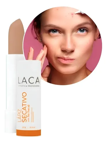 Lapiz Secativo De Acné Con Tea Tree Oil Con Color Laca