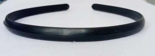 Vinchas De Plastico Para Forrar 8mm Negras Por 100 U