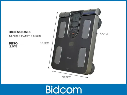 Balanza digital pediátrica Omron Balanza control HBF-514C negra, hasta 150 kg