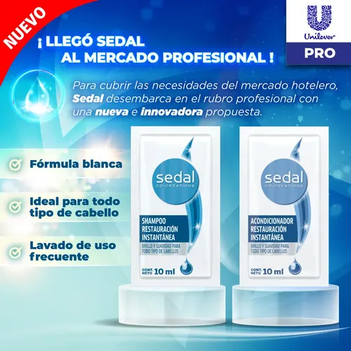 Acondicionador Sedal Hotelero Sachet 10ml Caja X 24u Hotel