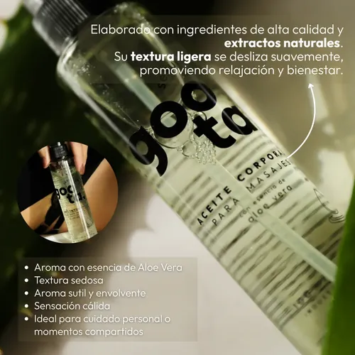 Aceite Corporal Para Masajes Goota 100ml Relajantes