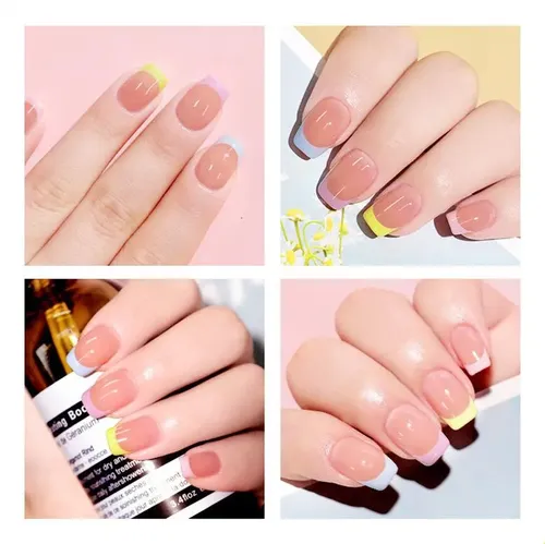 Kit De Uñas Con Capa Base Hinchable Y Topcoat 3pz 10 Mi