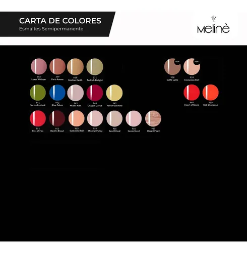Kit X 5 Esmaltes Semipermanente Meline Gel Led Uv