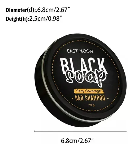 Xy 2uds Jabón Para Cabello Negro-para Hombres Para Cubrir