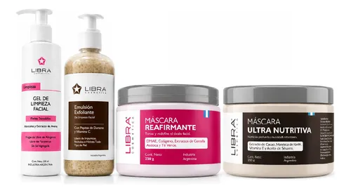 Skincare Rutina Semanal Gel, Exfoliante Y Máscaras Libra