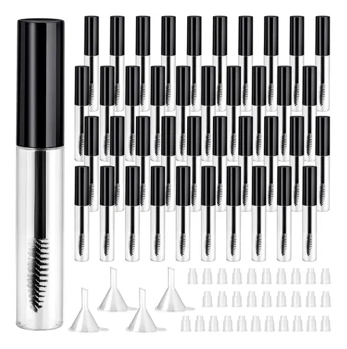 Tubos De Rímel Vacíos De 10 Ml, Recargables Con Embudos, 40