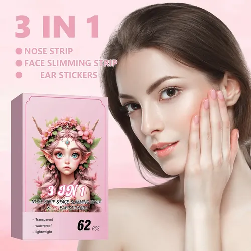 Parche De Estiramiento Facial Tipo Melón En Forma De V, 62 P