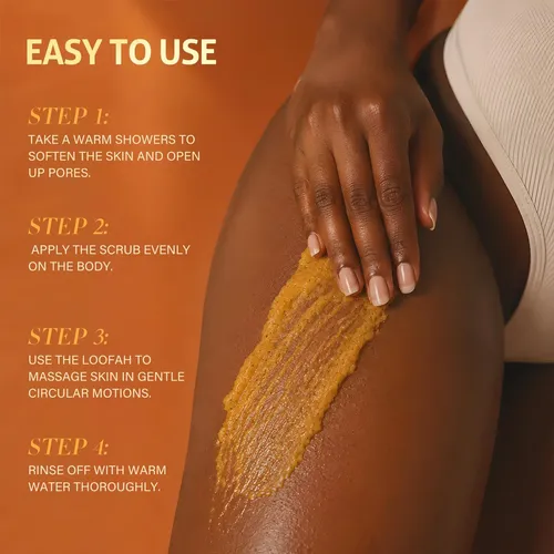 Exfoliante Corporal Rihako 330 G Vitamina C Y Cúrcuma Orgáni