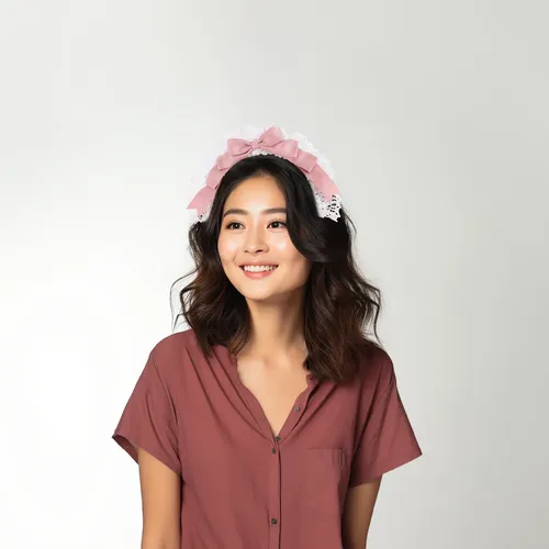 Diadema Lolita Con Lazo De Encaje, Accesorios Para El Pelo P
