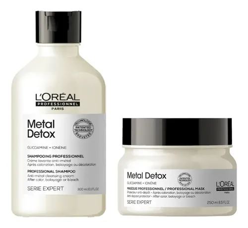 Set L’Oréal Metal Detox Shampoo 300mL y mascara 250mL
