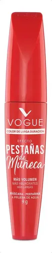 Máscara Efecto Pestañas De Muñeca Vogue Color Negro