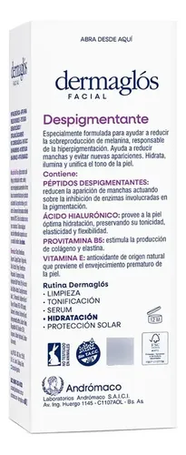 Dermaglós Crema Gel Facial Despigmentante X50g, Sensible Día/noche