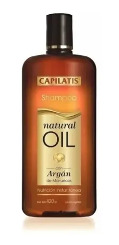 Shampoo Natural Oil Con Aceite De Argán – Capilatis 420ml