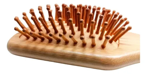 / Cepillo Madera Bambú Natural Ecológico Peine Cabello ./