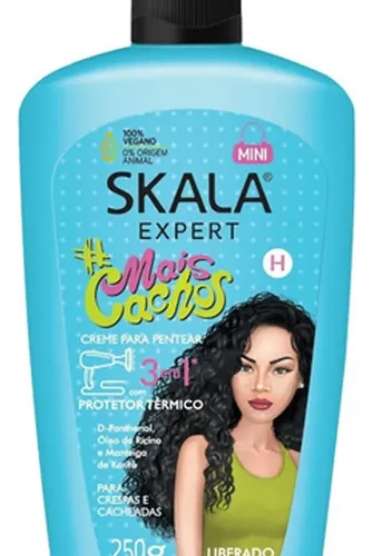 Crema Para Peinar Skala Mais Cachos Protector + Rulos