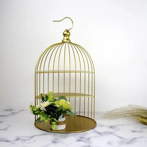 – Birdcage Cake Stand Organizador De Maquillaje Joyas =