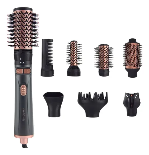 Secador De Cabello Multifunción 7-en-1 Everbeauty Eb-966 Negro