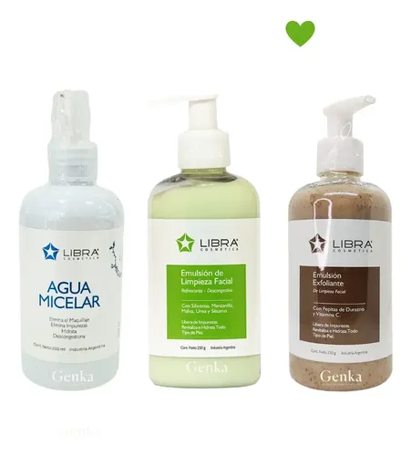 Kit Rutina Skincare Piel Normal Limpieza Exfoliante Libra