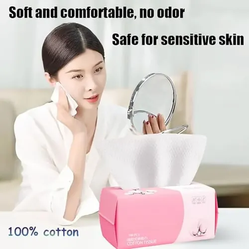 Toalla Facial Desechable De 100 Unidades Para Lavar En Seco,