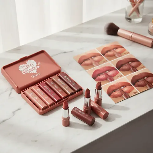 Set De Labios De Larga Duración Con Funda #yi