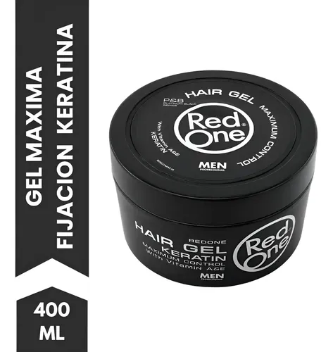 Red One Gel Maxima Fijacion Barberia Cabello Vitamina 400ml