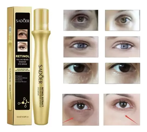 Serum Roll On Contorno De Ojos Retinol Bolsas 15ml Sadoer Todo Tipo De Piel Noche