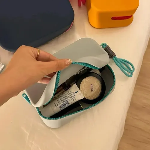 Ll Bolsa De Silicona For Guardar Brochas De Maquillaje