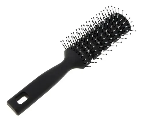 Cepillo De Cabello Negro X 2 Para Atención De Belleza