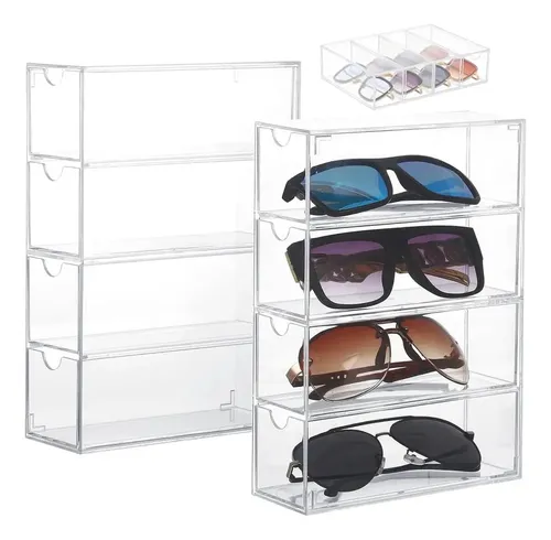 Qyq – Organizador De Maquillaje Y Lentes De Sol Caja De