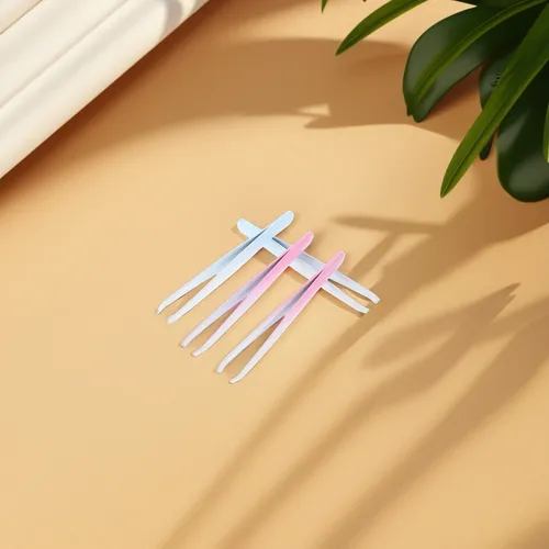 Pinzas Inclinadas Para Cejas, 4 Unidades, De Acero Inoxidabl