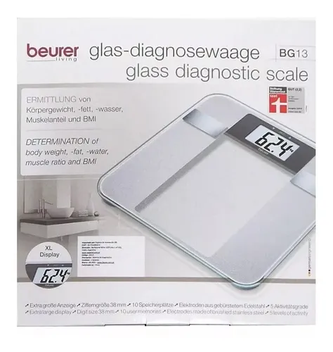 Balanza Personal Digital Beurer Bg13 Diagnóstico Alta Gama