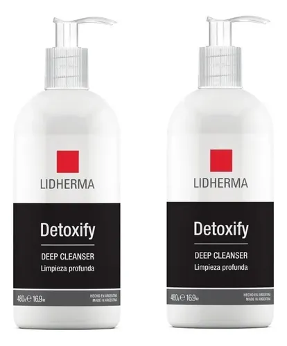 Detoxify Deep Cleanser Gel Jabonoso De Limpieza X 2 Lidherma